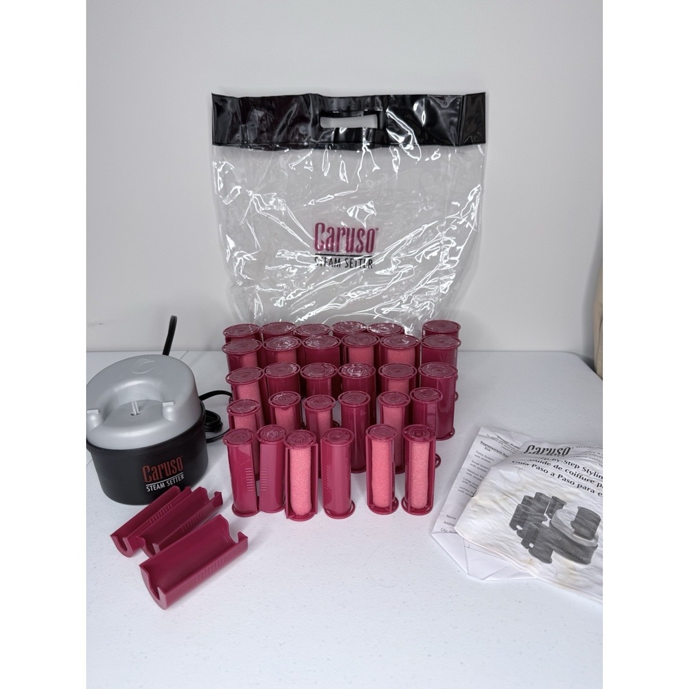 Caruso Molecular Steam Setter With 30 Rollers (4 Sizes) Model C97953 + Carry Bag